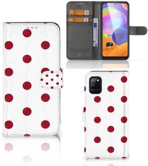 B2Ctelecom Bookcase Samsung Galaxy A31 Hoesje Cherries