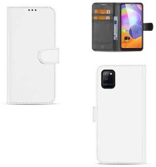 B2Ctelecom Bookcase Samsung Galaxy A31 Hoesje Wit met Pasjeshouder