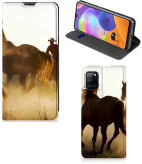 B2Ctelecom Bookcase Samsung Galaxy A31 Smart Cover Cowboy