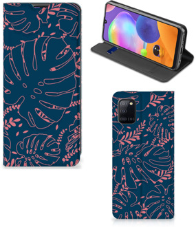 B2Ctelecom Bookcase Samsung Galaxy A31 Smartphone Hoesje Palm Leaves