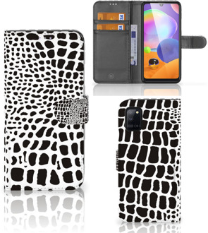 B2Ctelecom Bookcase Samsung Galaxy A31 Telefoon Hoesje Slangenprint