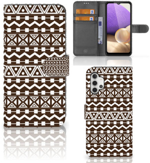 B2Ctelecom Bookcase Samsung Galaxy A32 4G Hoesje Aztec Brown