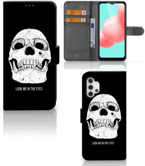 B2Ctelecom Bookcase Samsung Galaxy A32 5G GSM Hoesje Skull Eyes