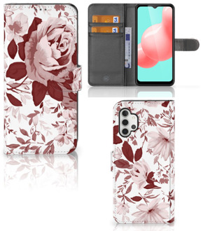 B2Ctelecom Bookcase Samsung Galaxy A32 5G GSM Hoesje Watercolor Flowers