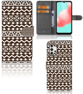 B2Ctelecom Bookcase Samsung Galaxy A32 5G Hoesje Aztec Brown