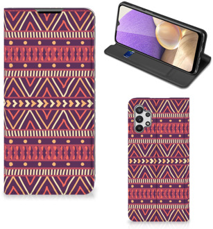 B2Ctelecom Bookcase Samsung Galaxy A32 5G Smart Cover Aztec Purple