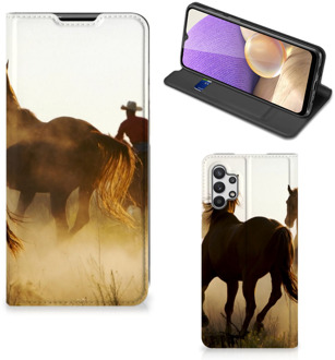 B2Ctelecom Bookcase Samsung Galaxy A32 5G Smart Cover Cowboy