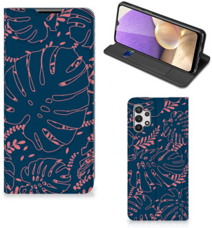 B2Ctelecom Bookcase Samsung Galaxy A32 5G Smartphone Hoesje Palm Leaves