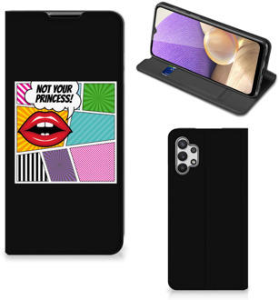 B2Ctelecom Bookcase Samsung Galaxy A32 5G Telefoonhoesje Popart Princess