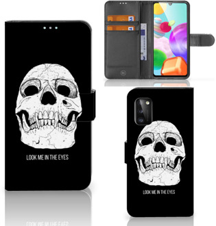 B2Ctelecom Bookcase Samsung Galaxy A41 GSM Hoesje Skull Eyes