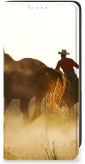 B2Ctelecom Bookcase Samsung Galaxy A41 Smart Cover Cowboy