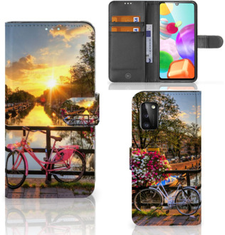 B2Ctelecom Bookcase Samsung Galaxy A41 Telefoon Hoesje Amsterdamse Grachten