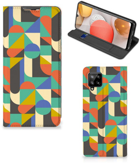 B2Ctelecom Bookcase Samsung Galaxy A42 Smart Cover Funky Retro