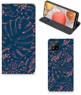 B2Ctelecom Bookcase Samsung Galaxy A42 Smartphone Hoesje Palm Leaves