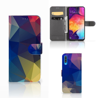 B2Ctelecom Bookcase Samsung Galaxy A50 Polygon Dark