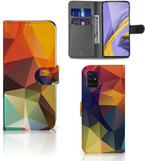 B2Ctelecom Bookcase Samsung Galaxy A51 Polygon Color