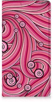 B2Ctelecom Bookcase Samsung Galaxy A51 Swirl Pink