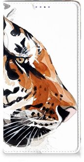 B2Ctelecom Bookcase Samsung Galaxy A51 Watercolor Tiger