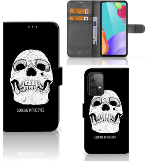 B2Ctelecom Bookcase Samsung Galaxy A52 GSM Hoesje Skull Eyes