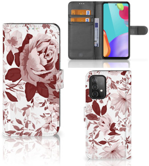 B2Ctelecom Bookcase Samsung Galaxy A52 GSM Hoesje Watercolor Flowers