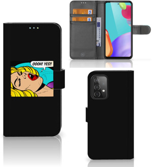 B2Ctelecom Bookcase Samsung Galaxy A52 Hoesje Popart Oh Yes