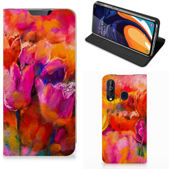 B2Ctelecom Bookcase Samsung Galaxy A60 Tulpen