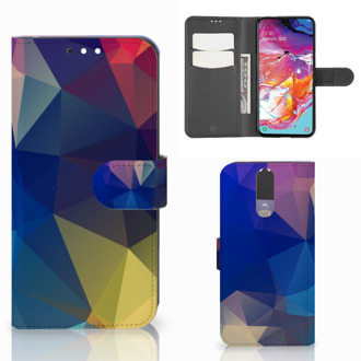 B2Ctelecom Bookcase Samsung Galaxy A70 Polygon Dark