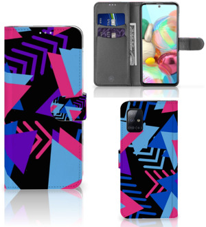 B2Ctelecom Bookcase Samsung Galaxy A71 Funky Triangle