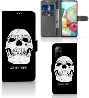 B2Ctelecom Bookcase Samsung Galaxy A71 GSM Hoesje Skull Eyes