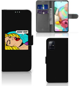 B2Ctelecom Bookcase Samsung Galaxy A71 Hoesje Popart Oh Yes