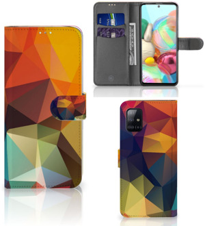 B2Ctelecom Bookcase Samsung Galaxy A71 Polygon Color