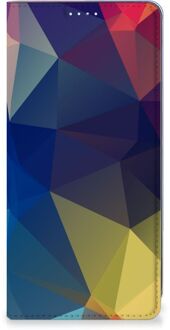 B2Ctelecom Bookcase Samsung Galaxy A71 Telefoon Hoesje Polygon Dark