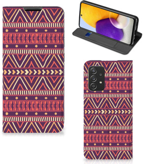 B2Ctelecom Bookcase Samsung Galaxy A72 (5G/4G) Smart Cover Aztec Purple