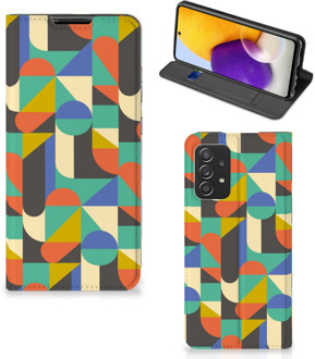 B2Ctelecom Bookcase Samsung Galaxy A72 (5G/4G) Smart Cover Funky Retro