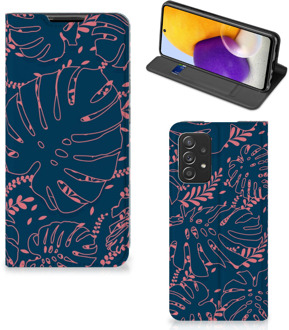 B2Ctelecom Bookcase Samsung Galaxy A72 (5G/4G) Smartphone Hoesje Palm Leaves