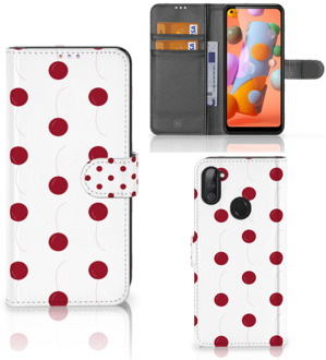 B2Ctelecom Bookcase Samsung Galaxy M11 | A11 Hoesje Cherries