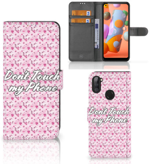 B2Ctelecom Bookcase Samsung Galaxy M11 | A11 Hoesje Flowers Pink DTMP