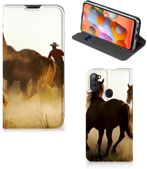 B2Ctelecom Bookcase Samsung Galaxy M11 | A11 Smart Cover Cowboy