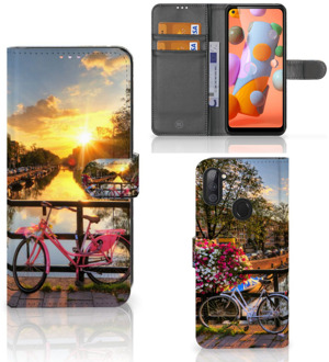 B2Ctelecom Bookcase Samsung Galaxy M11 | A11 Telefoon Hoesje Amsterdamse Grachten