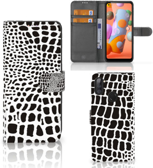 B2Ctelecom Bookcase Samsung Galaxy M11 | A11 Telefoon Hoesje Slangenprint