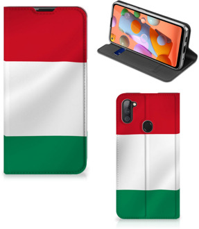 B2Ctelecom Bookcase Samsung Galaxy M11 | A11 Telefoonhoesje met Pasjeshouder Hongaarse Vlag