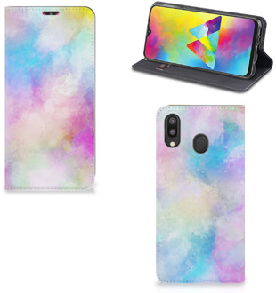 B2Ctelecom Bookcase Samsung Galaxy M20 Watercolor Light