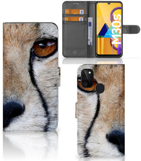 B2Ctelecom Bookcase Samsung Galaxy M21 Hoesje Cheetah