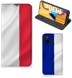 B2Ctelecom Bookcase Samsung Galaxy M21 Smart Cover Franse Vlag