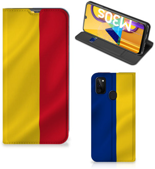 B2Ctelecom Bookcase Samsung Galaxy M21 Smart Cover Roemeense Vlag