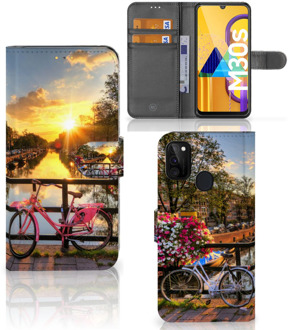 B2Ctelecom Bookcase Samsung Galaxy M21 Telefoon Hoesje Amsterdamse Grachten