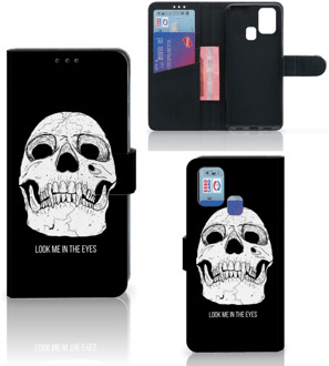 B2Ctelecom Bookcase Samsung Galaxy M31 GSM Hoesje Skull Eyes