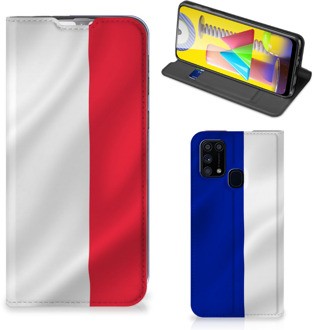 B2Ctelecom Bookcase Samsung Galaxy M31 Smart Cover Franse Vlag