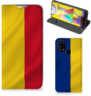 B2Ctelecom Bookcase Samsung Galaxy M31 Smart Cover Roemeense Vlag