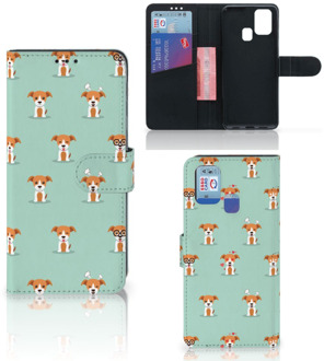 B2Ctelecom Bookcase Samsung Galaxy M31 Smartphone Hoesje Pups